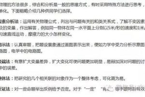 如何学好初中物理要背多少单词的方法呢，初中物理需要背的公式